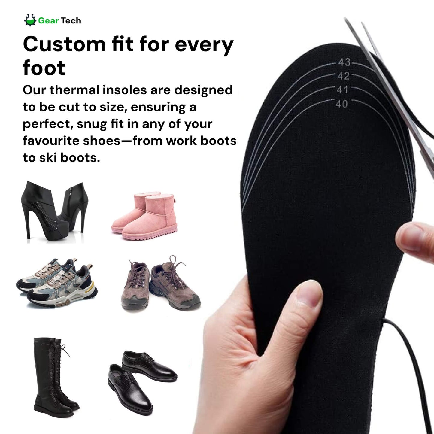 Charly | heated insoles UK – Best thermal shoe inserts for boots, work shoes, and daily winter comfort