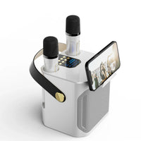 Sisica | Karaoke Bluetooth Speaker – 360° Surround Wireless Subwoofer with Dual Mics