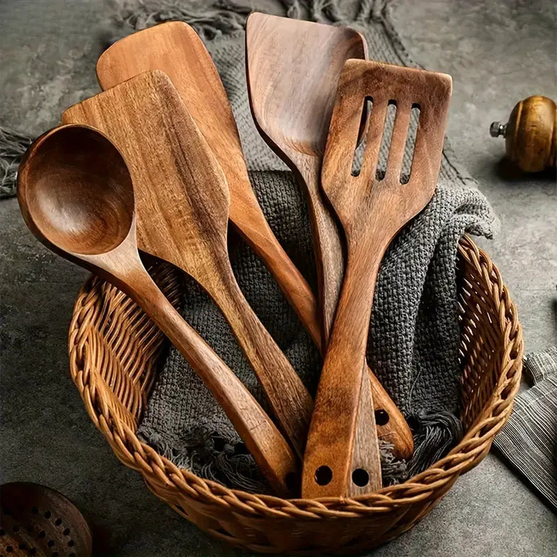 Charly | Kitchen Set Made of Natural Teak Wood