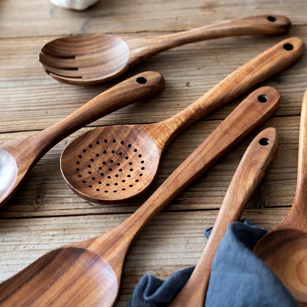 Charly | Kitchen Set Made of Natural Teak Wood