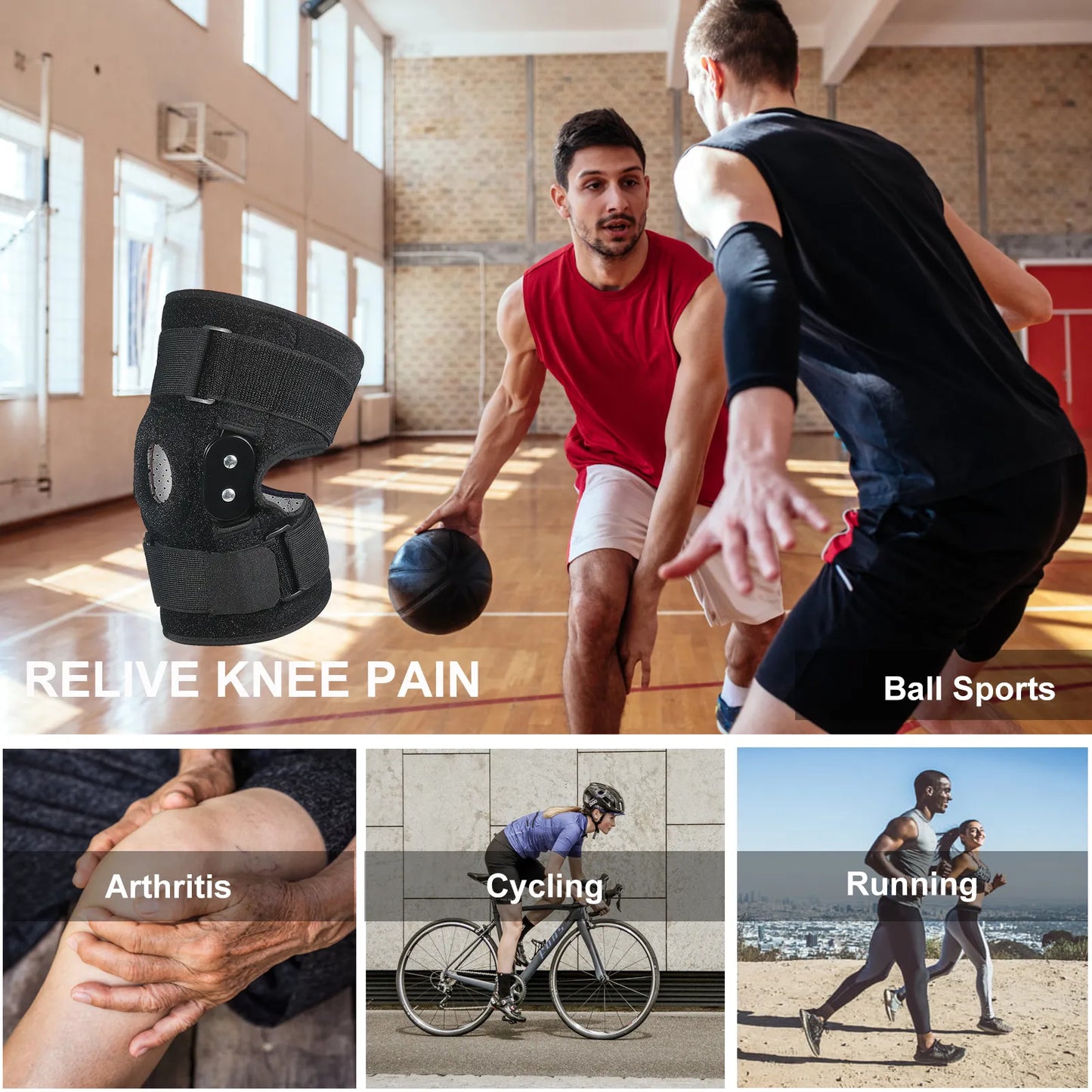 Charly | Knee Brace with Hinges for Flexible Support