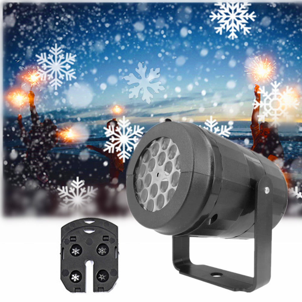 Charly | LED Christmas Projector Snowflake Light Show – Waterproof Outdoor Lamp with 16 Patterns