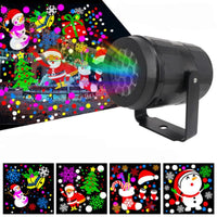Sisica | LED Christmas Projector Snowflake Light Show – Waterproof Outdoor Lamp with 16 Patterns