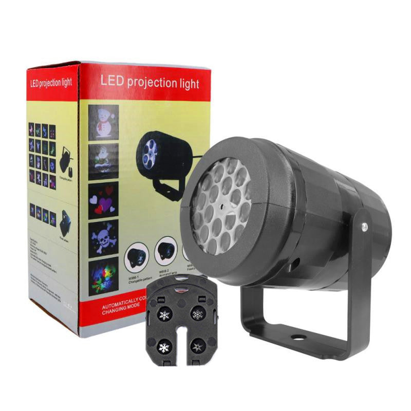 Charly | LED Christmas Projector Snowflake Light Show – Waterproof Outdoor Lamp with 16 Patterns