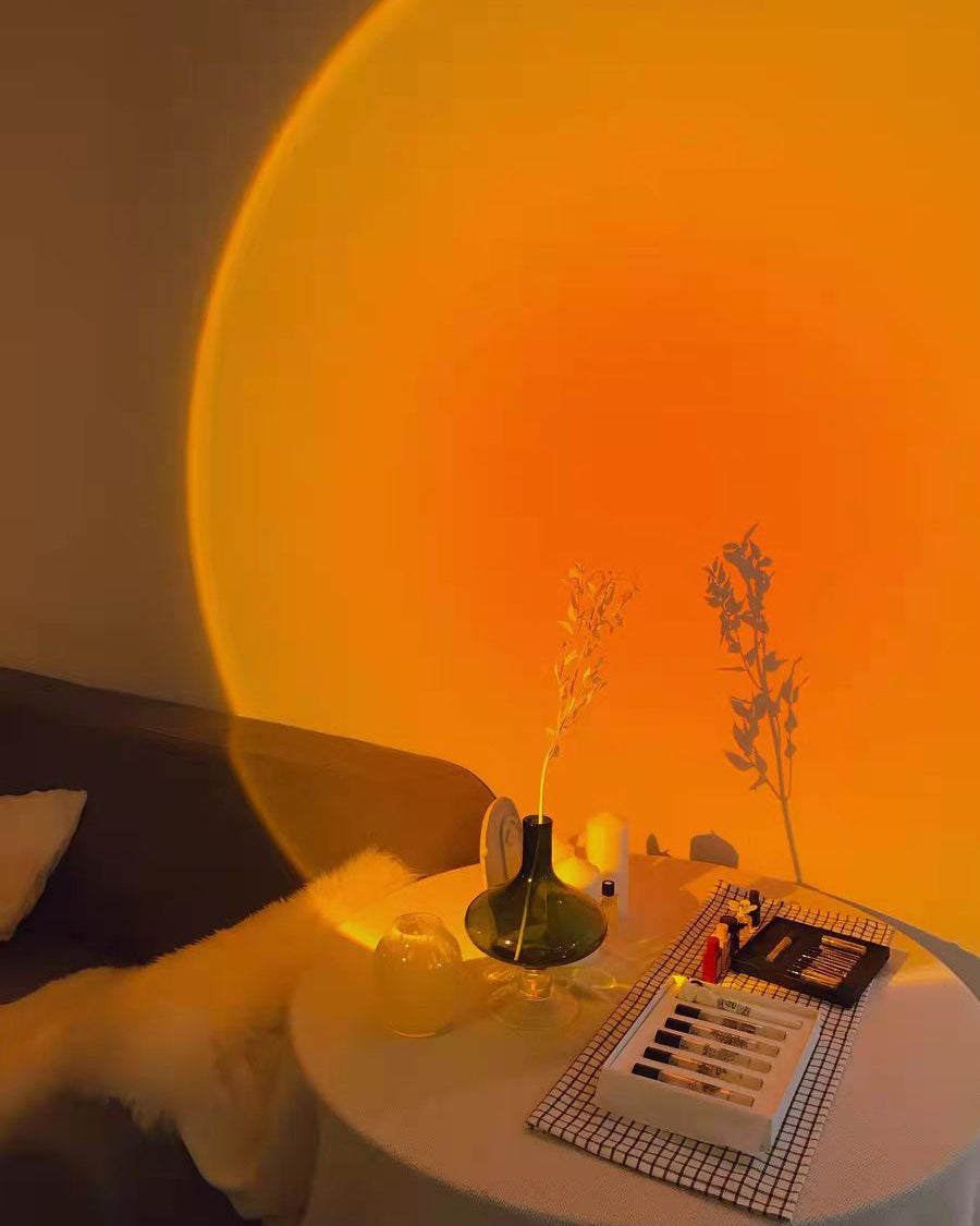Charly | LED Color Projector Floor Lamp | Minimalist Halo Light Effect