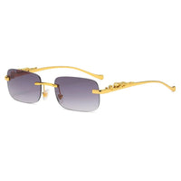 Sisica | LEOPARDVIEW – Stylish Rimless Sunglasses with UV400 Protection