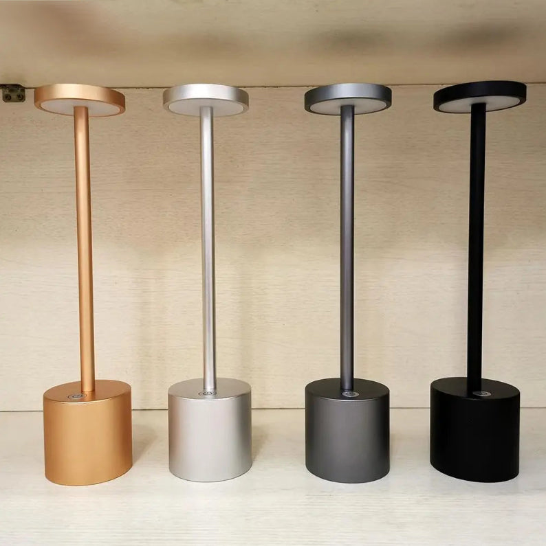 Charly | LumaLite Rechargeable LED Table Lamp | Wireless | Dimmable | Modern Design for Restaurants and Home
