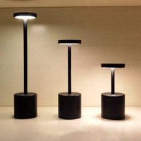 Sisica | LumaLite Rechargeable LED Table Lamp | Wireless | Dimmable | Modern Design for Restaurants and Home