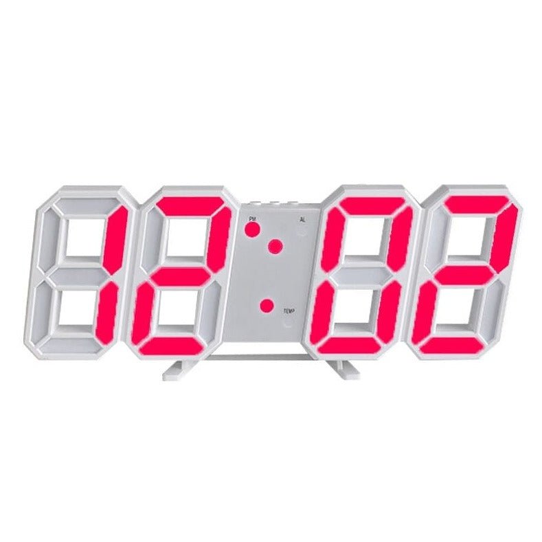 Charly | LumiSync 3D LED Wall Clock – Modern Digital Clock with Dimmable Lighting
