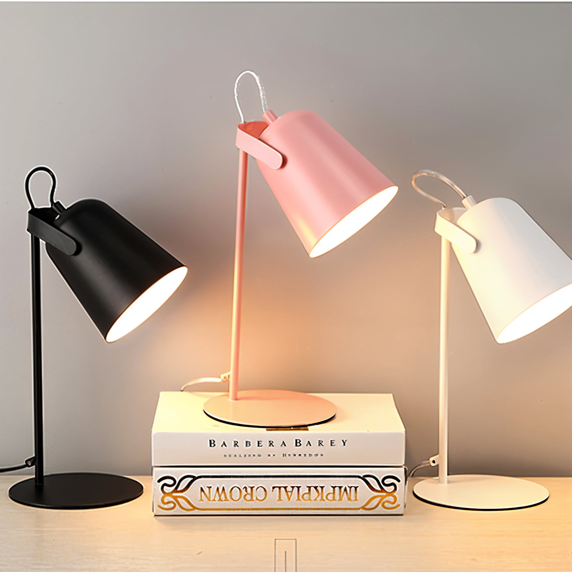Charly | Macaron Table Lamp - Nordic Yellow Desk Lamp - Adjustable Lamp