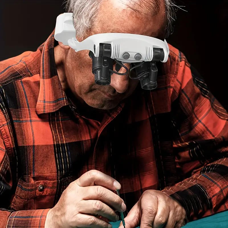 Charly | Magnifying glasses with LED lamps for double eyes