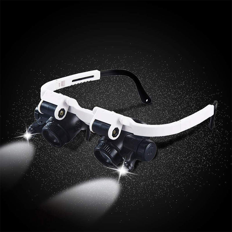 Charly | Magnifying glasses with LED lamps for double eyes