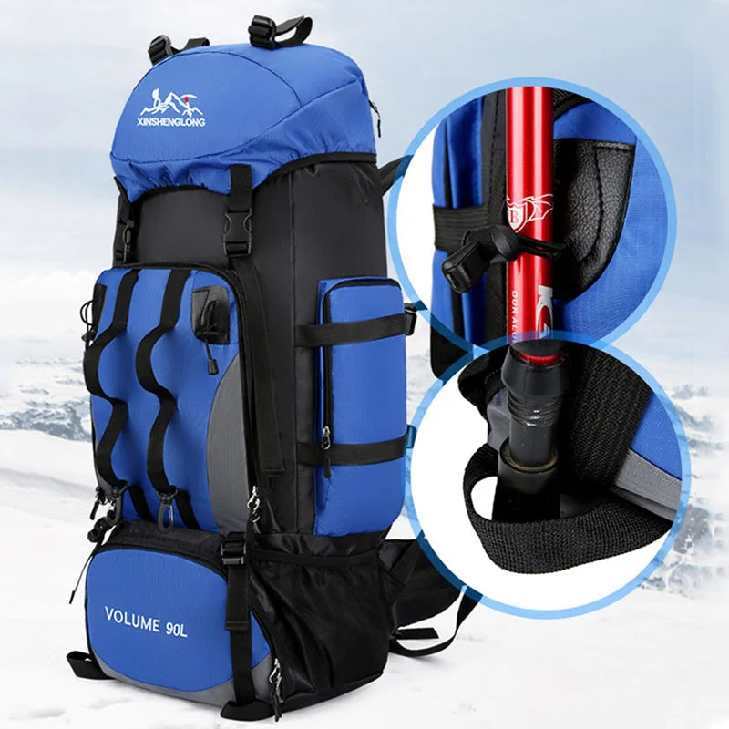 Charly | Men's 90L Hiking Backpack with Multiple Compartments
