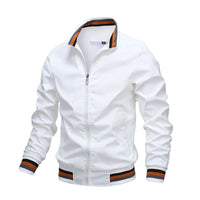 Sisica | Lightweight Striped Bomber Jacket