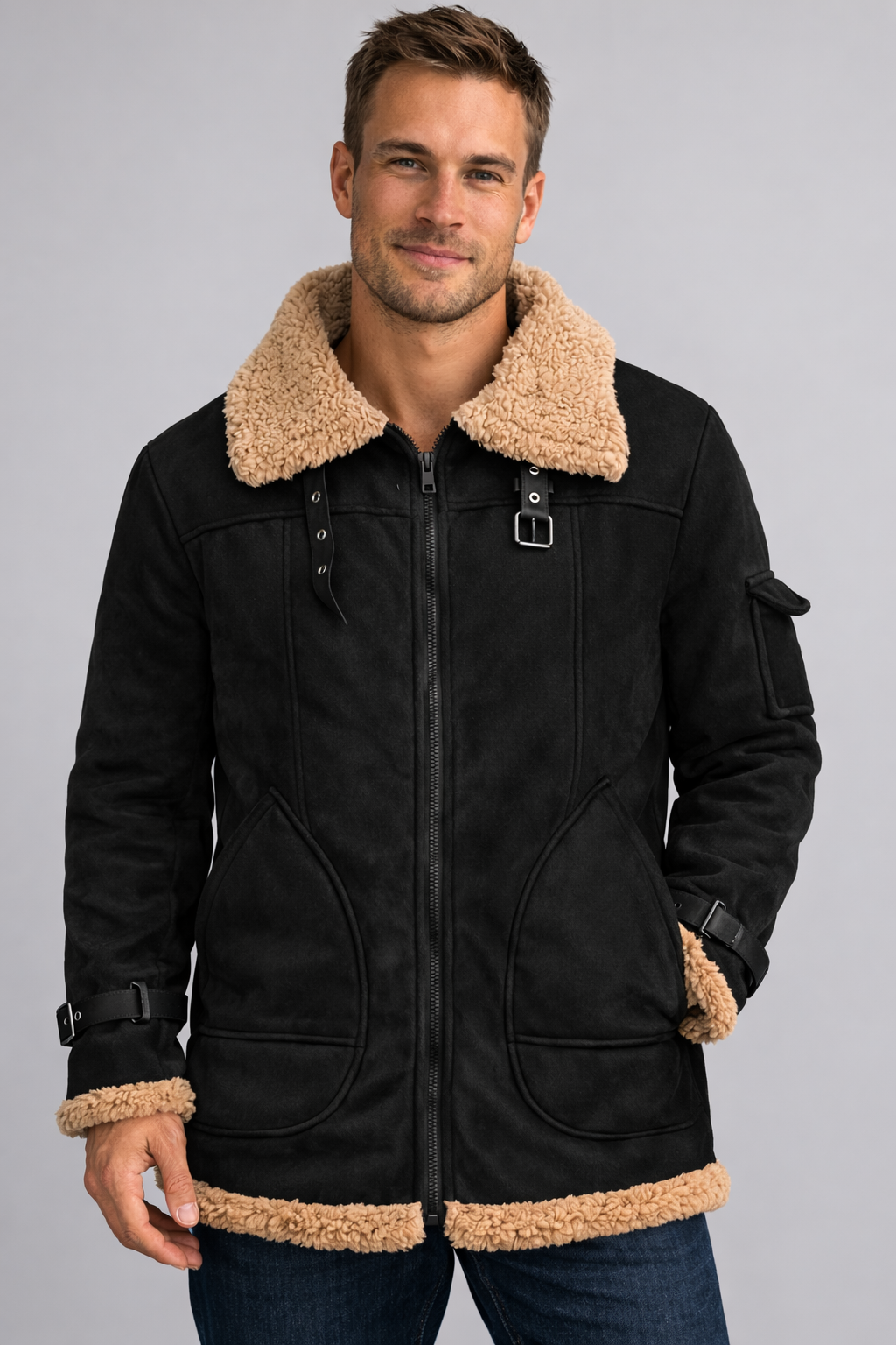 Charly Men's Camel Stylish Flying Jacket