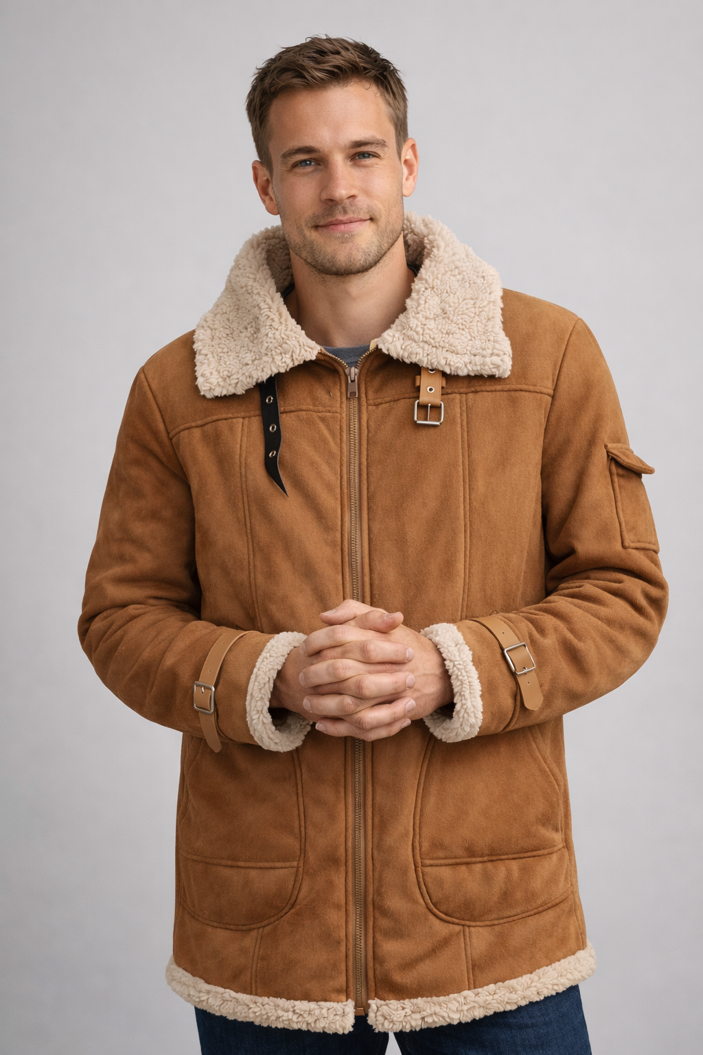 Charly Men's Camel Stylish Flying Jacket