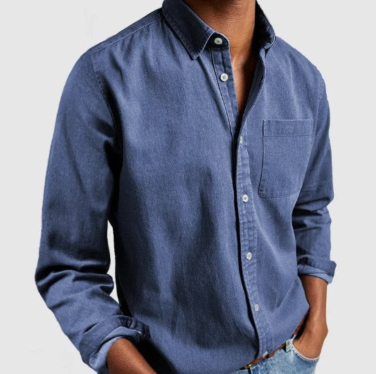 Charly | Men's Casual Button-Up Shirt with Chest Pocket