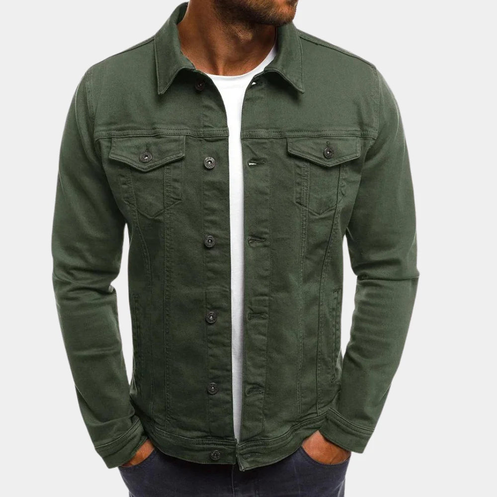 Charly | Men's Classic Denim Jacket with Button Closure