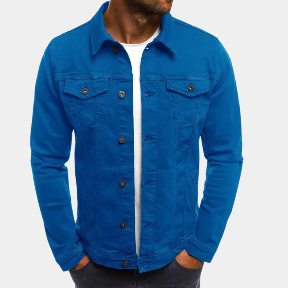 Charly | Men's Classic Denim Jacket with Button Closure