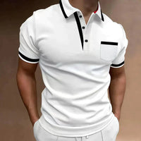 Men's Breathable Pocketed Polo Shirt