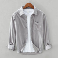 Sisica | Men's Textured Corduroy Casual Shirt