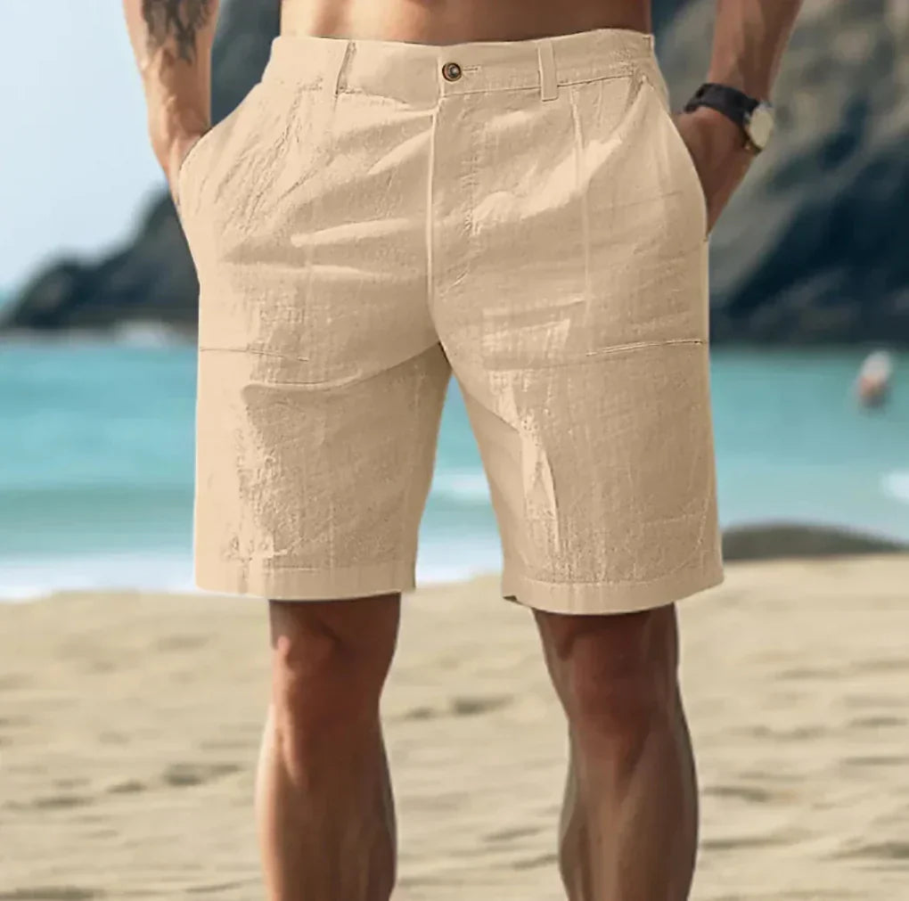 Charly | Men's Drawstring Linen Shorts