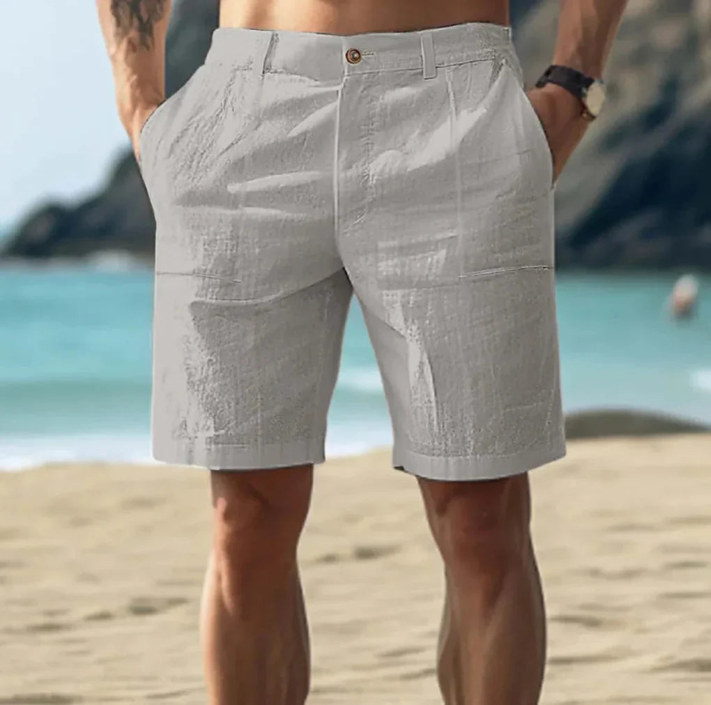 Charly | Men's Drawstring Linen Shorts