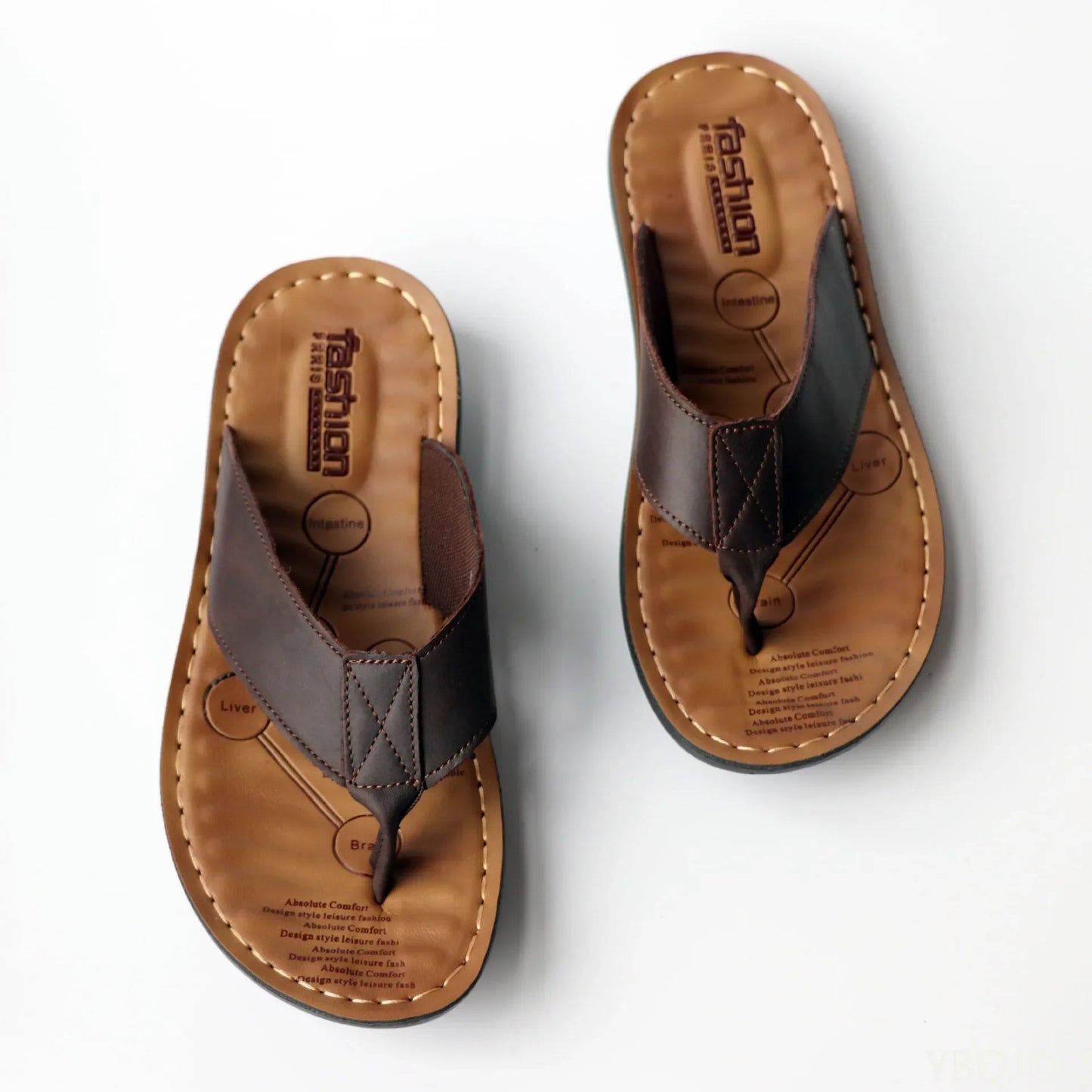 Charly | Men's Flip-Flop Sandals with Stitched Detail