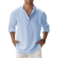 Sisica | Men's Henley Button Down Shirt