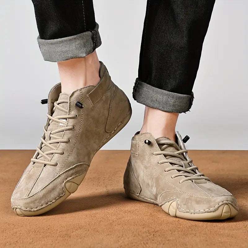 Charly | Men's High-Top Sneakers with Lace-Up Closure