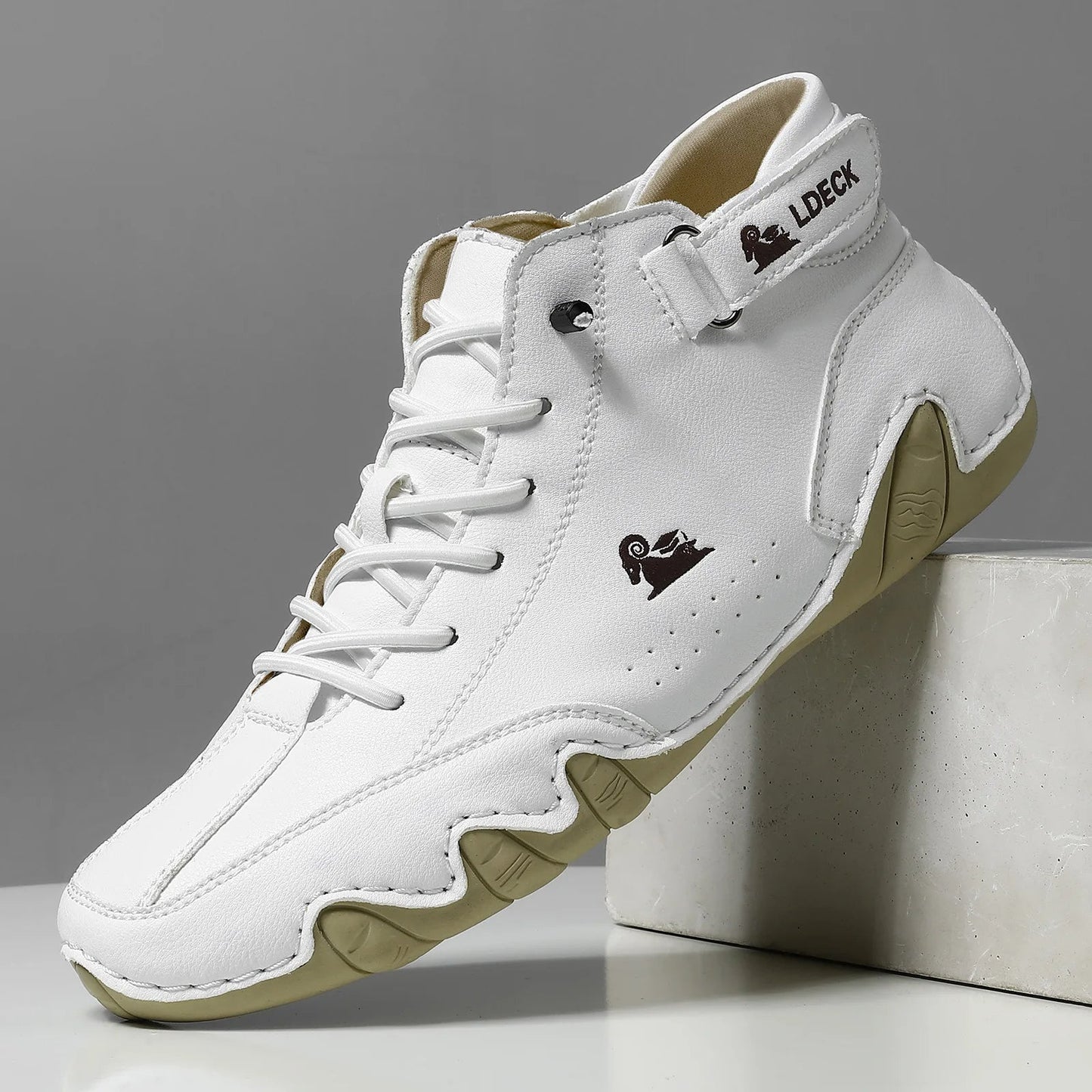 Charly | Men's High-Top Sneakers with Lace-Up Closure