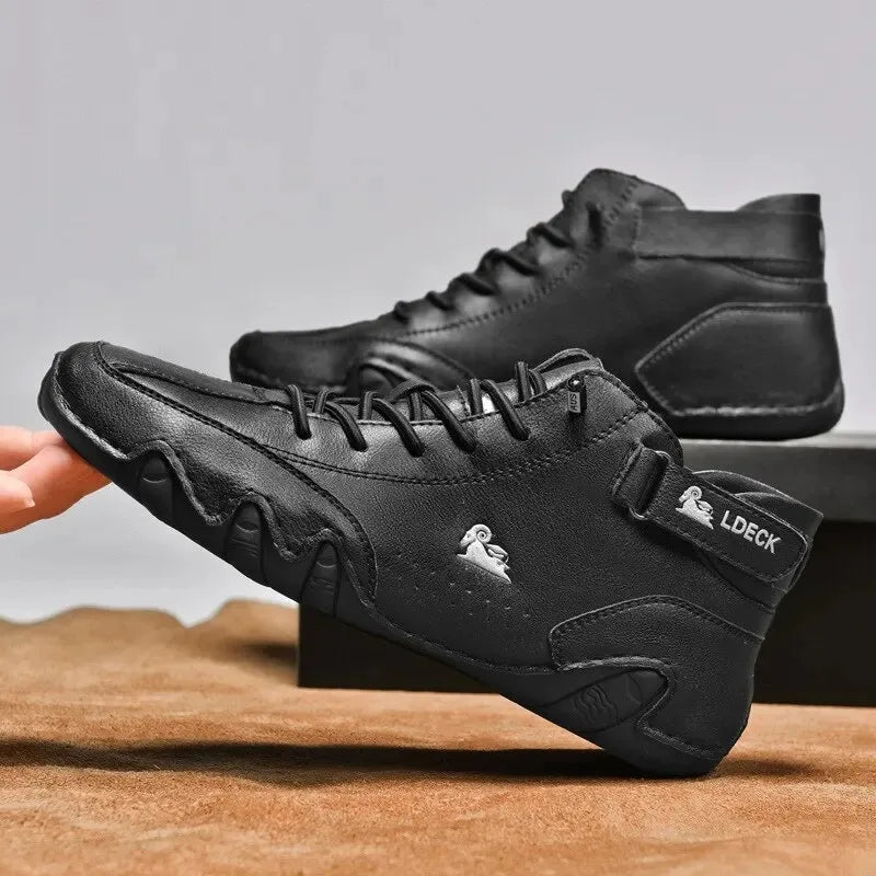 Charly | Men's High-Top Sneakers with Lace-Up Closure