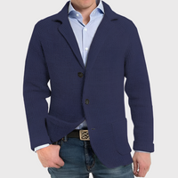 Sisica | Men's Knit Blazer Button-Front Cardigan
