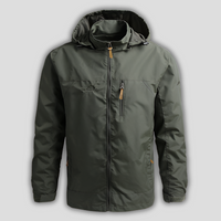 Waterproof Hooded Windbreaker - Lightweight & Packable