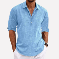 Sisica | Relaxed Linen-Blend Short-Sleeve Shirt