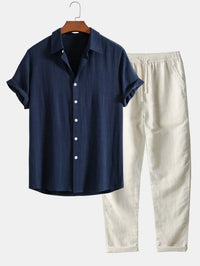 Sisica | Men's Breezy Linen Relaxed Set