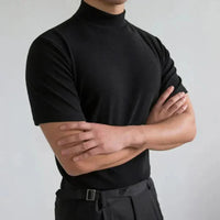 Sisica | Refined Mock Neck T-Shirt