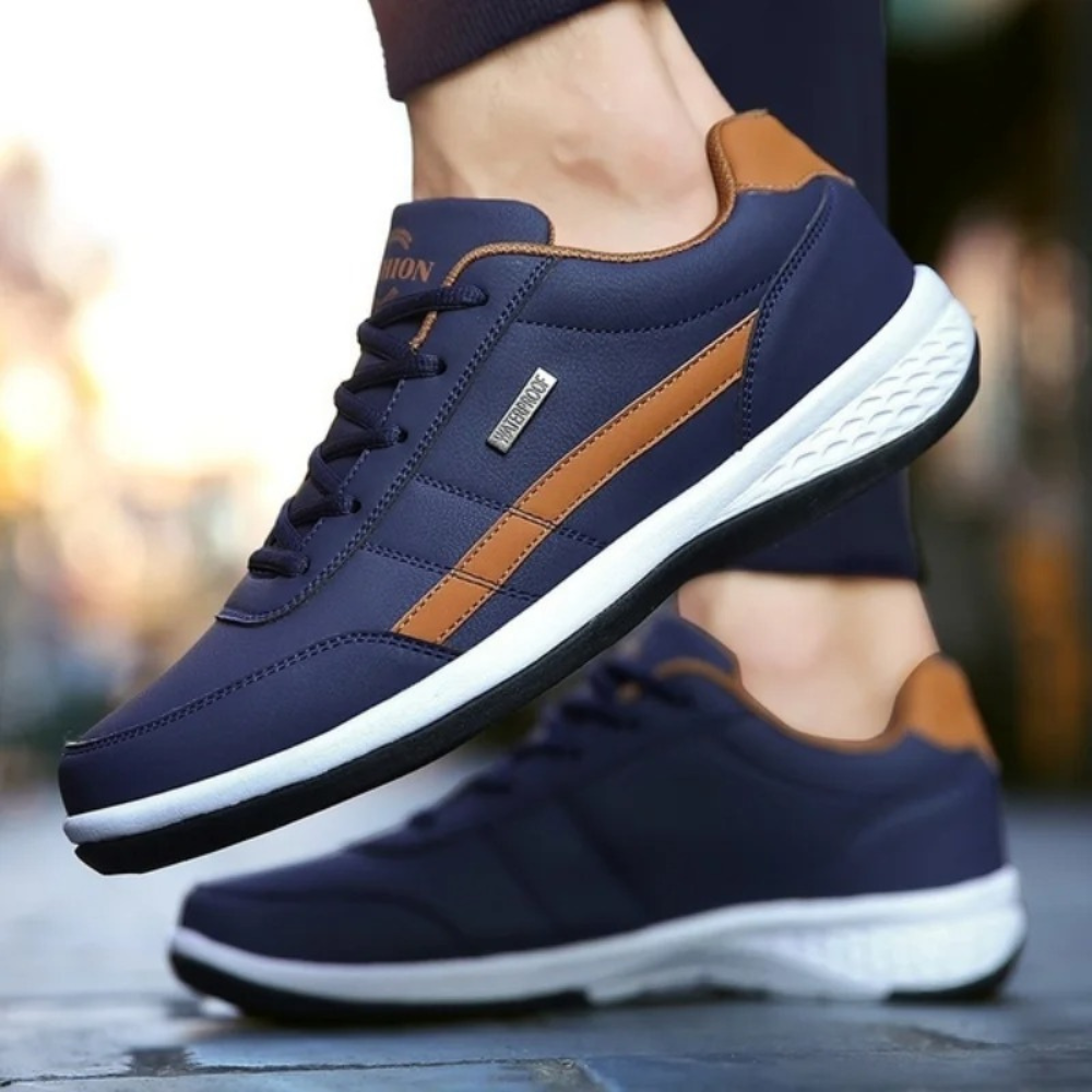 Charly | Men's Orthopedic Sneakers with Side Stripe