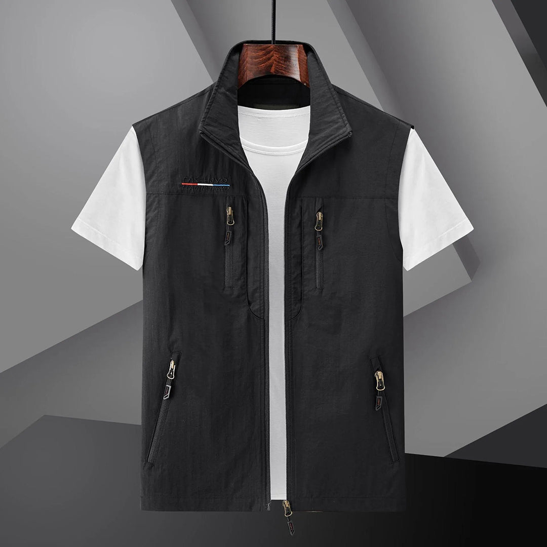 Charly | Men's Outdoor Utility Vest with Zip Pockets