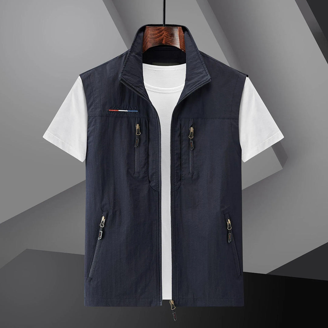 Charly | Men's Outdoor Utility Vest with Zip Pockets