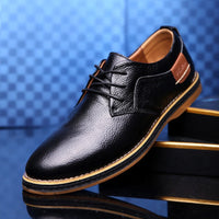 Men's Textured Leather Dress Shoes for All-Day Comfort