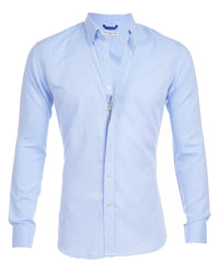 Sisica | Men's Breathable Zip Neck Oxford Shirt
