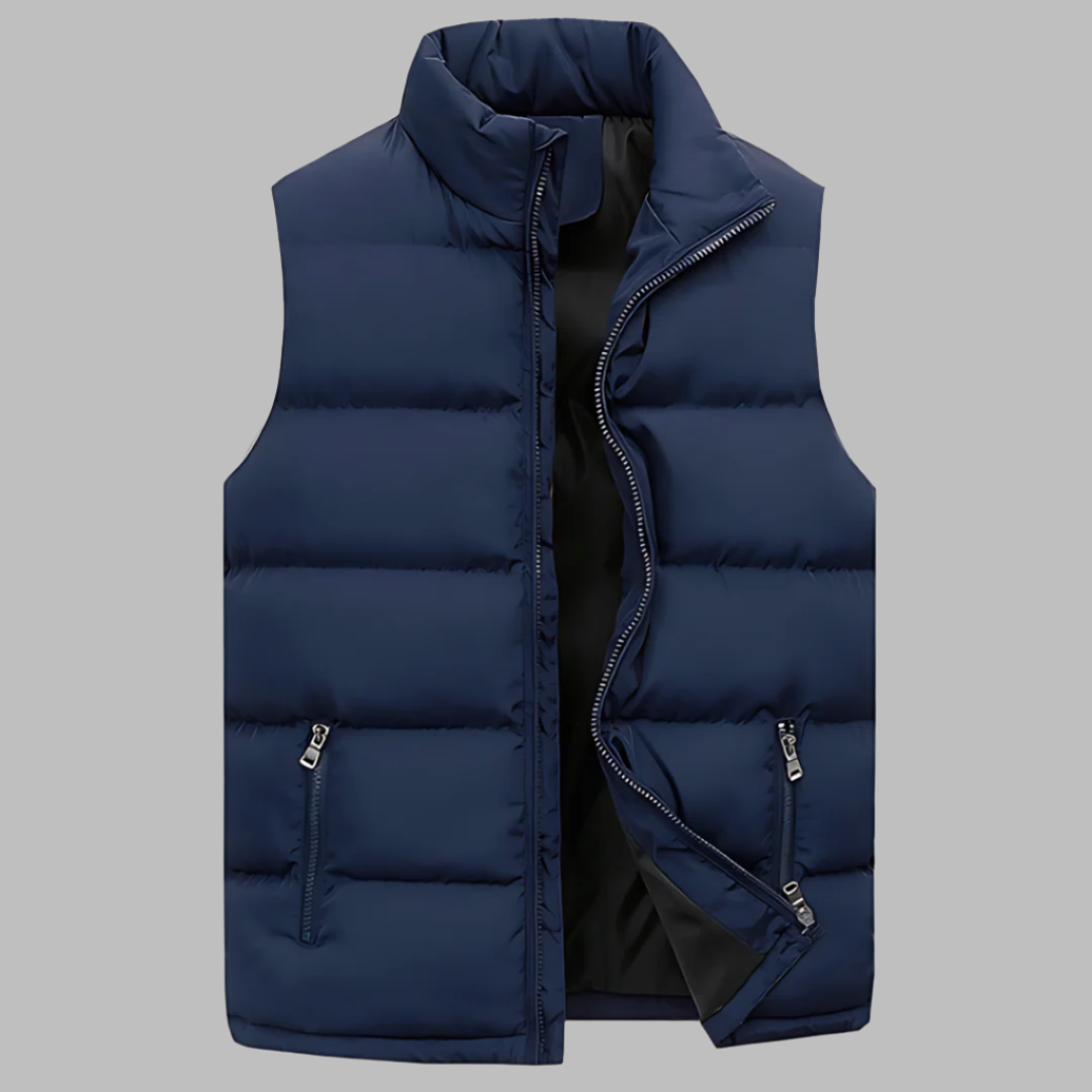 Charly | Men's Padded Vest with Zipper Pockets