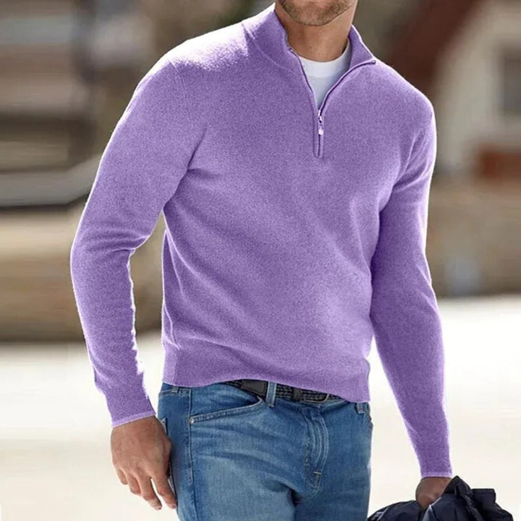 Charly | Men's Quarter-Zip Knit Sweater