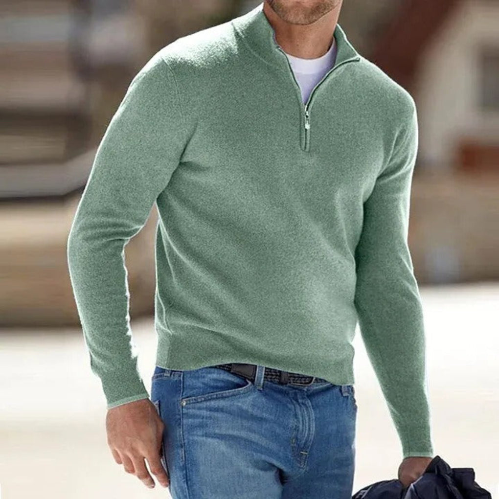 Charly | Men's Quarter-Zip Knit Sweater