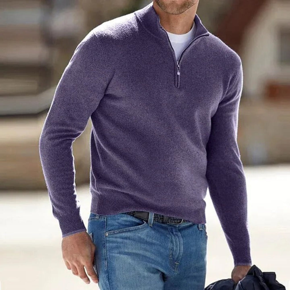 Charly | Men's Quarter-Zip Knit Sweater