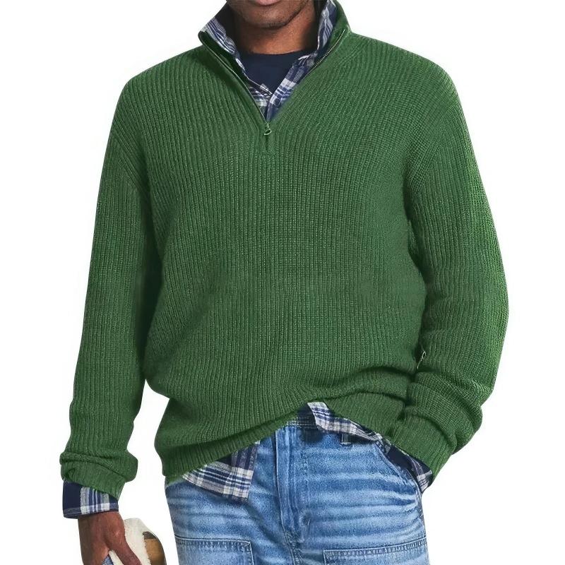 Charly | Men's Ribbed Quarter-Zip Sweater