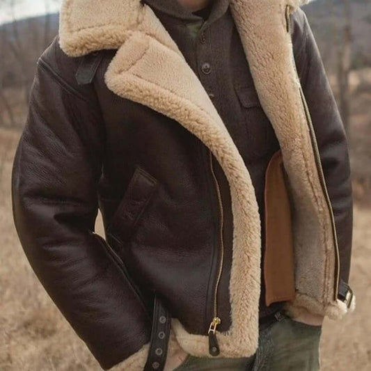 Charly | Men's Shearling Lined Aviator Jacket