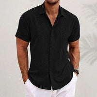 Sisica | Men's Lightweight Breathable Linen Blend Shirt