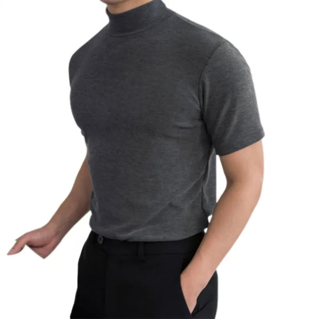 Charly | Men's Short Sleeve Mock Neck Shirt